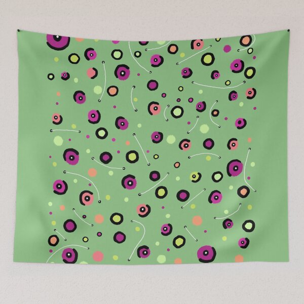 Item preview, Vibrant Abstract Circles Pattern Quirky Polka Dots designed and sold by SaraPixels.