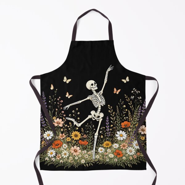 Item preview, Cottagecore Dancing Skeleton Floral Gift designed and sold by aponwao.