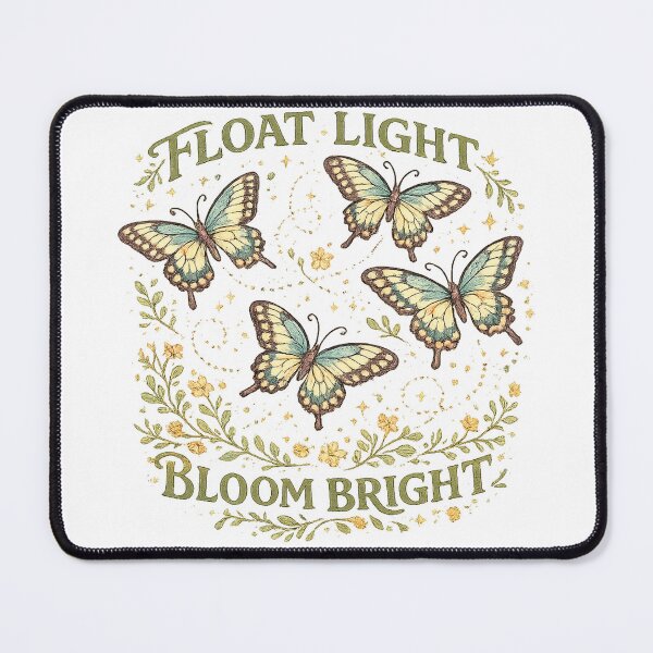 Item preview, Float Light Bloom Bright Butterfly Floral Cottagecore Nature Design designed and sold by inkoutninja.