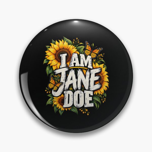 Item preview, I Am Jane Doe Sunflower Butterfly Feminist Support designed and sold by clarabersetart.