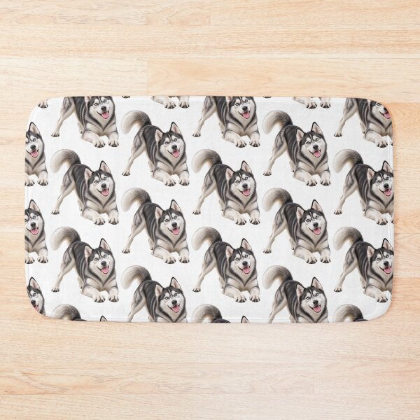 Item preview, Alaskan Malamute Husky Dog Playing designed and sold by BackgroundND.