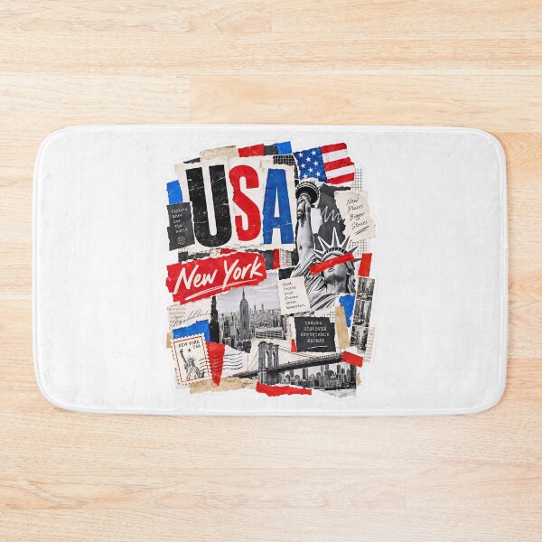 Item preview, USA Vintage Travel Collage Featuring New York City designed and sold by EdwinkOne.