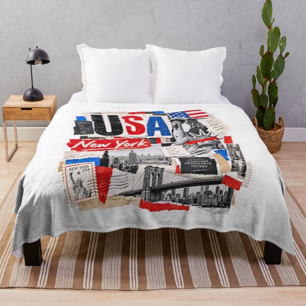 Item preview, USA Vintage Travel Collage Featuring New York City designed and sold by EdwinkOne.