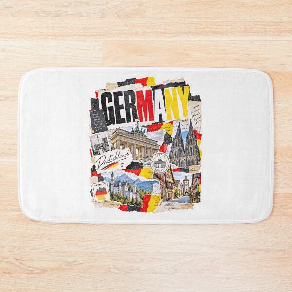 Item preview, Germany Vintage Travel Collage and Landmarks designed and sold by EdwinkOne.