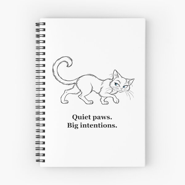 Item preview, Sneaky Tiptoe Cat — Quiet Paws, Big Intentions designed and sold by Soft Paws Sketches.