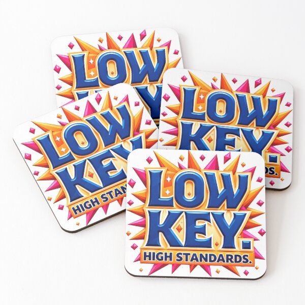 Item preview, Low Key High Standards Bold 3D Typography designed and sold by Aarvya Fashion Club ( A.F.C ).