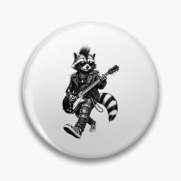 Item preview, raccoon punk rock music designed and sold by Cocuninecrew.