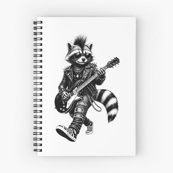Item preview, raccoon punk rock music designed and sold by Cocuninecrew.