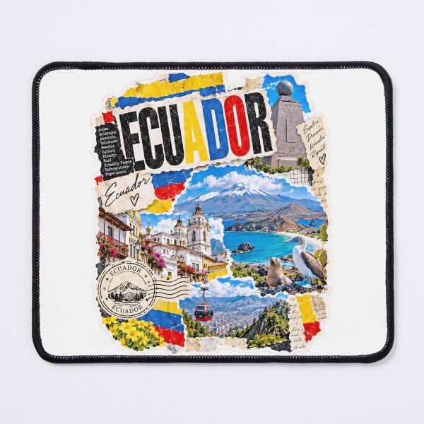 Item preview, Ecuador Vintage Travel Collage and Landscapes designed and sold by EdwinkOne.