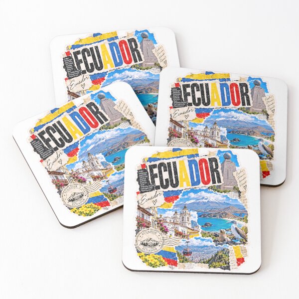 Item preview, Ecuador Vintage Travel Collage and Landscapes designed and sold by EdwinkOne.