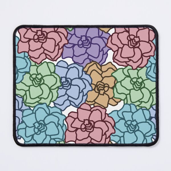 Item preview, Cute pastel floral line art seamless pattern on white designed and sold by PowerAntShop.