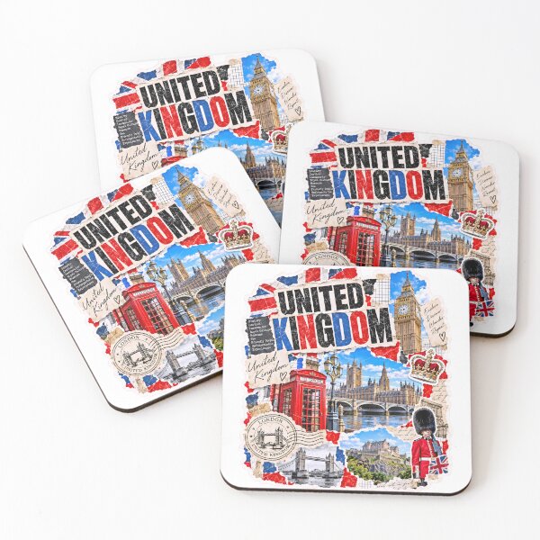 Item preview, United Kingdom Vintage Travel Collage of London designed and sold by EdwinkOne.