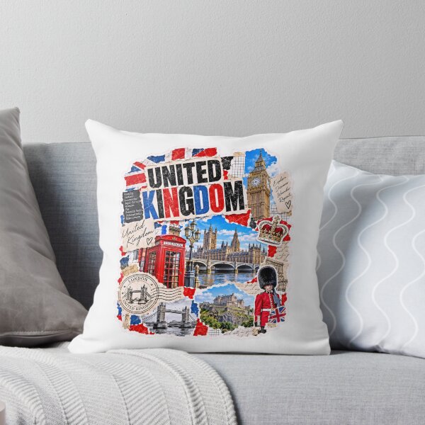 Item preview, United Kingdom Vintage Travel Collage of London designed and sold by EdwinkOne.