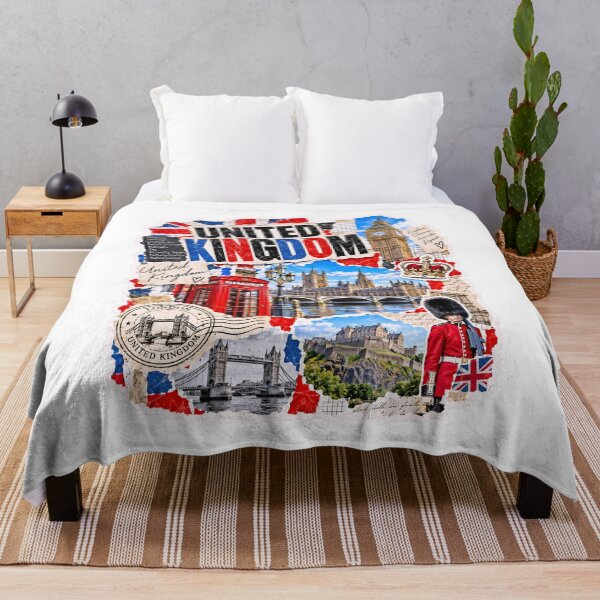 Item preview, United Kingdom Vintage Travel Collage of London designed and sold by EdwinkOne.