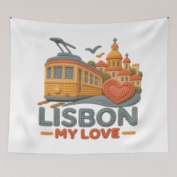Item preview, Lisbon My Love Cute Crochet Tram Portugal Design designed and sold by RDproject.