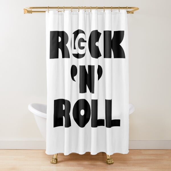 LG - The Modern Man - ROCK 'N' ROLL Shower Curtain