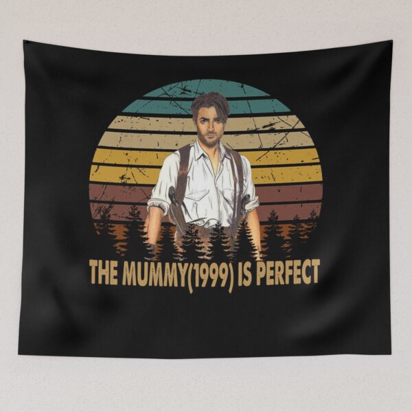 Item preview, 1999 Vintage Retro The Mummy Brendan Gift Fan  designed and sold by birktanfoumen.