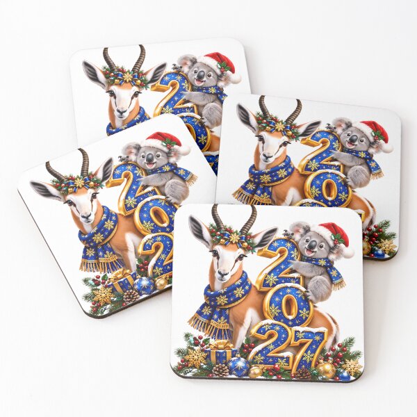 Item preview, Koala Climbing 2027 – Festive New Year Wildlife designed and sold by HoMya.