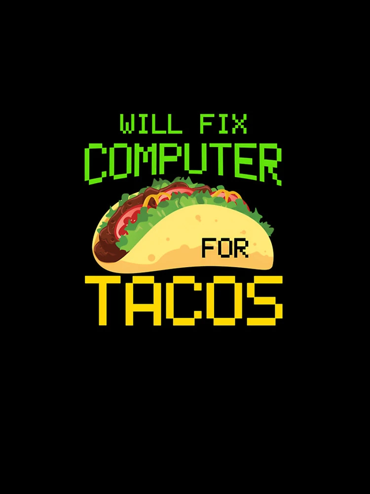 Thumbnail 4 of 4, iPhone Case, Will-Fix-Computer-For-Tacos-Computer-Repair-Computer-Tech-Computer-Programmer designed and sold by milarekit.