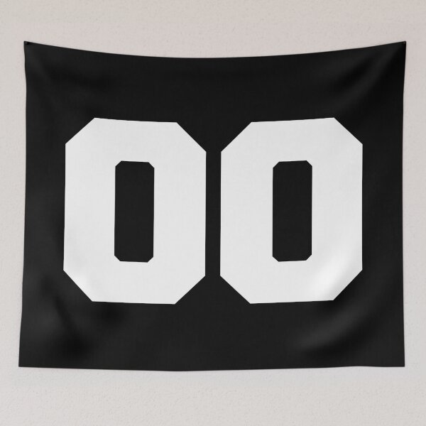 Item preview, Number 00 - Bold White Sports Jersey Font designed and sold by ModdiesColors.