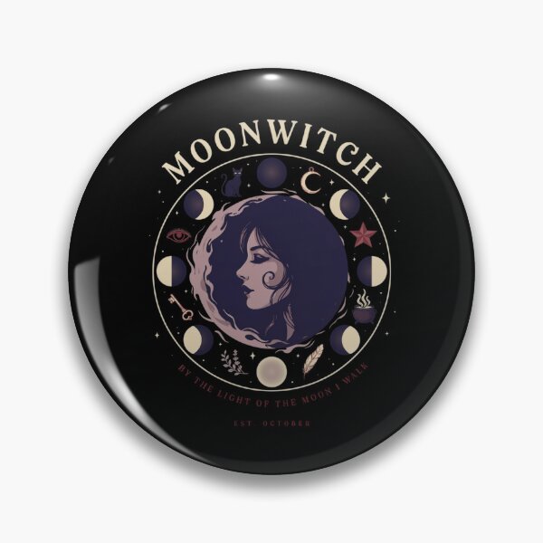 Item preview, Moonwitch Lunar Phases Halloween Design Graphic Tee v14 designed and sold by DarylWelsh2024.