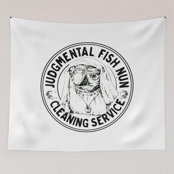 Item preview, Quirky Pug Nun Cleaning Stamp designed and sold by HeathSmith11.