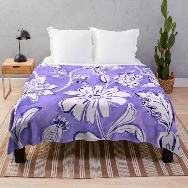 Artikelvorschau, Aquarellblume in Violett entworfen und verkauft von ViaARTfactory.
