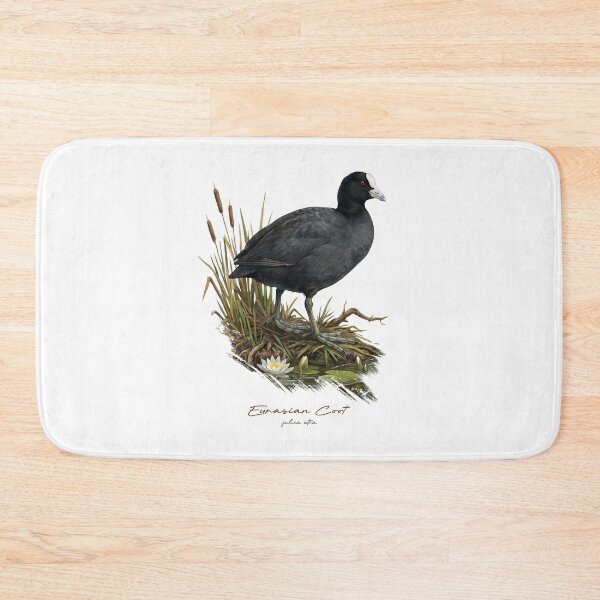 Item preview, Eurasian Coot on Wetland Bird Illustration designed and sold by Takeda-art.
