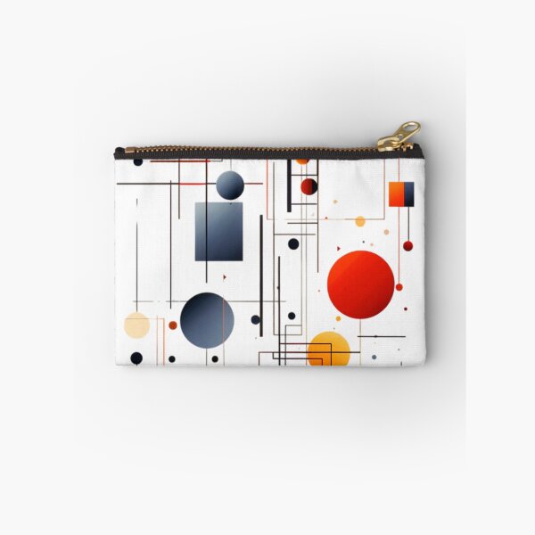 Item preview, 'Mid-Century Modern Red, Yellow, And Gray Abstract Geometric'    designed and sold by DEC02.