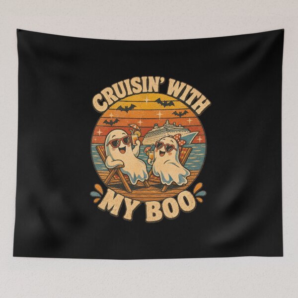Item preview, cruisin' with my boo halloween couples trip cruise love designed and sold by Cocuninecrew.