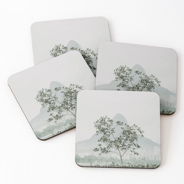 Item preview, Solitary Beauty - A Lone Tree at Lagoa with Morro Dois Irmaos designed and sold by anafrancisconi.