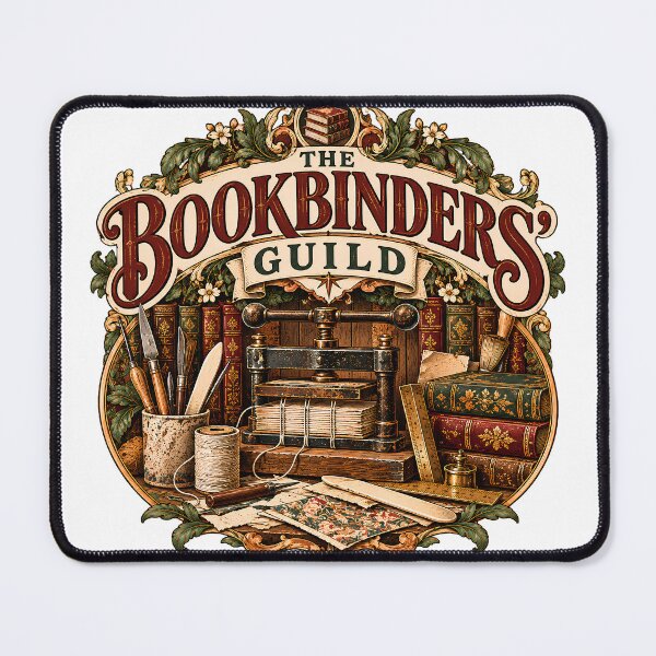 Item preview, Vintage Bookbinders Guild Antique Book Arts designed and sold by MysticCanvasAi.