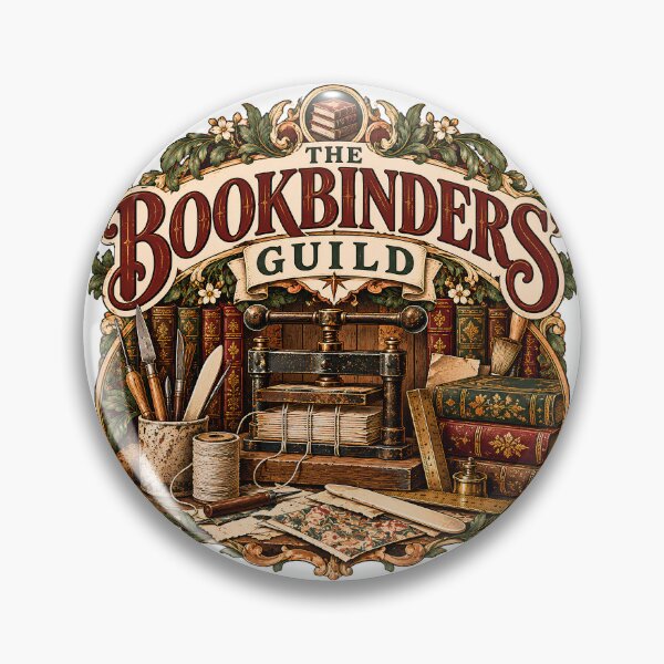 Item preview, Vintage Bookbinders Guild Antique Book Arts designed and sold by MysticCanvasAi.