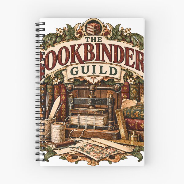 Item preview, Vintage Bookbinders Guild Antique Book Arts designed and sold by MysticCanvasAi.