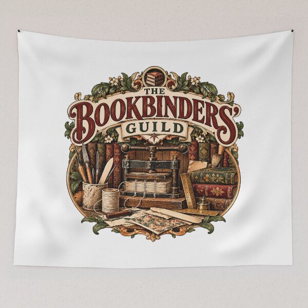Item preview, Vintage Bookbinders Guild Antique Book Arts designed and sold by MysticCanvasAi.