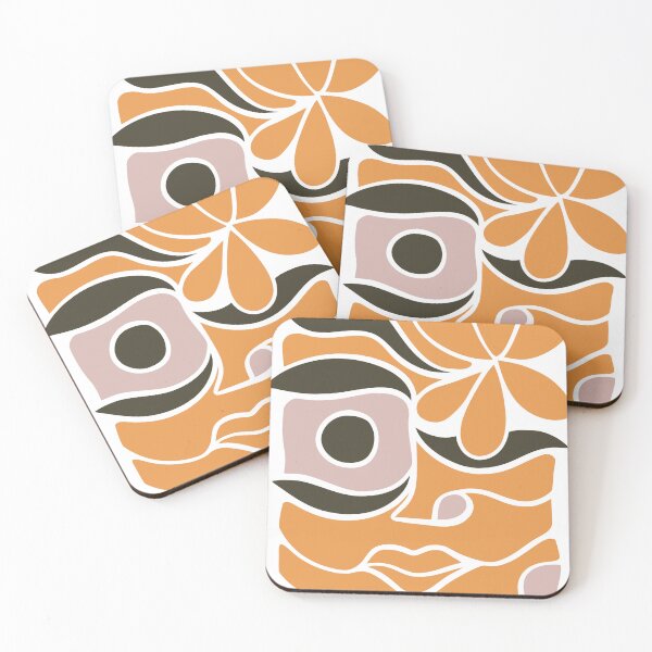 Item preview, Abstract Face Retro Flowers designed and sold by Melisvankur.