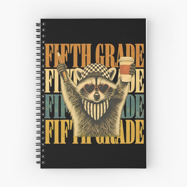 Item preview, funny fifth grade teacher feral raccoon back to school designed and sold by Cocuninecrew.