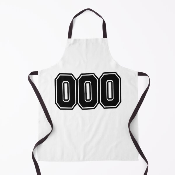 Item preview, 000 Angel Number - Minimalist White Varsity Numerology Text designed and sold by ModdiesColors.