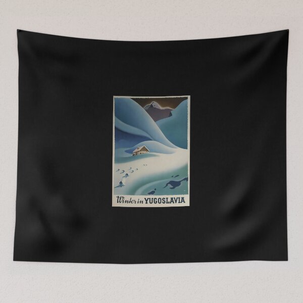 Item preview, Póster de esquí de invierno en Yugoslavia designed and sold by amellklopp.