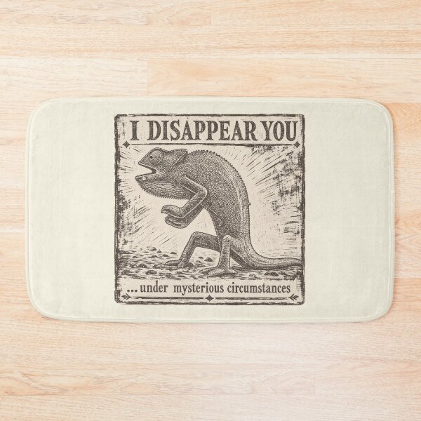 Item preview, I DISAPPEAR YOU...under mysterious circumstances designed and sold by Shy Fractal Designs.