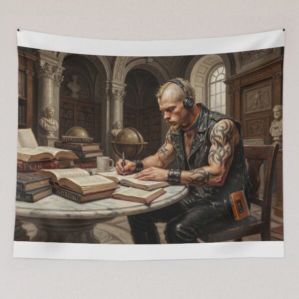 Item preview, Gay Pride : Roman Empire Study: Muscular Leather Art designed and sold by Capo Terra.