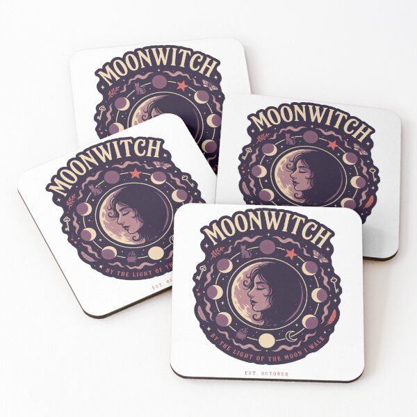 Item preview, Moonwitch Lunar Phases Halloween Design Graphic Tee v18 designed and sold by DarylWelsh2024.