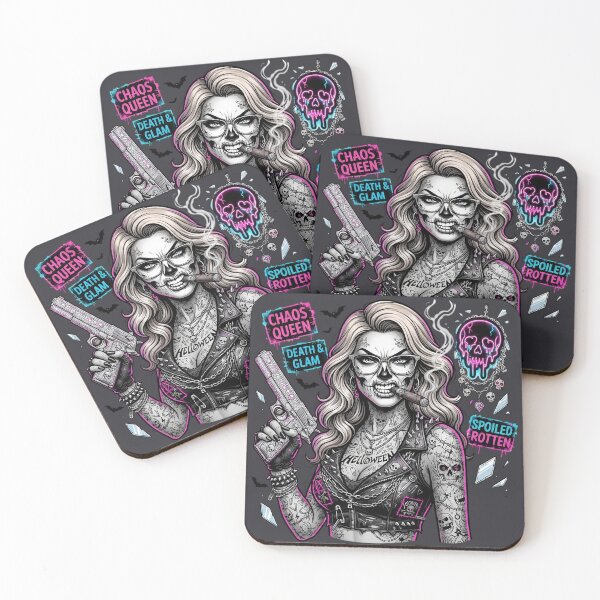 Item preview, Mafia Woman Gun Cigar Helloween Tattoo designed and sold by Voodoo Store Paranormal Collections.