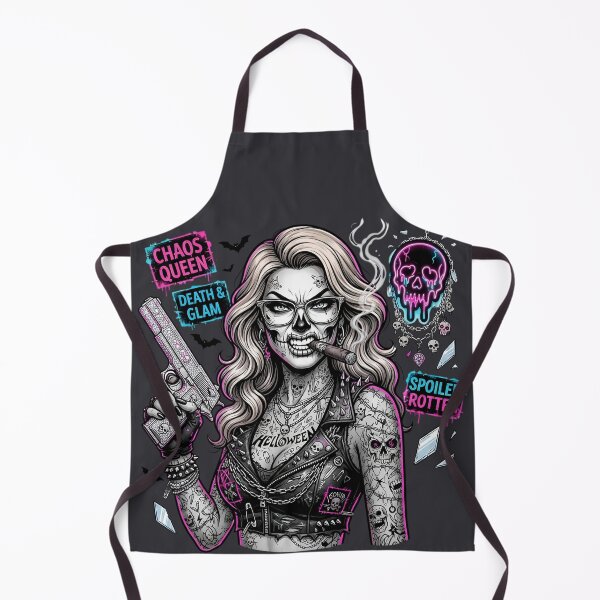 Item preview, Mafia Woman Gun Cigar Helloween Tattoo designed and sold by Voodoo Store Paranormal Collections.