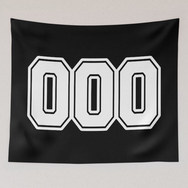 Item preview, 000 - White Varsity Athletic Jersey Number designed and sold by ModdiesColors.