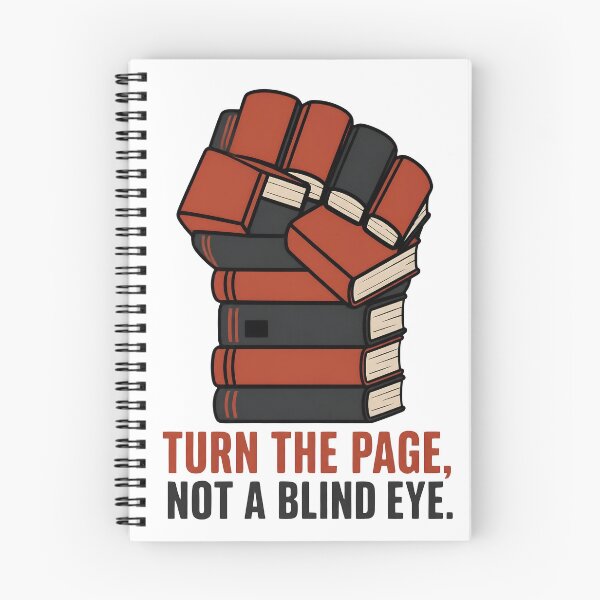 Item preview, Turn The Page Not A Blind Eye Book Fist Silhouette Design – Bold Reader Graphic designed and sold by TrendsByRhoy.