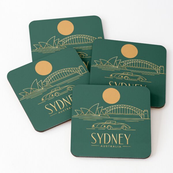 Item preview, Retro Pop Art Poster Illustration of Sydney | Bold Sydney Opera House & Harbour Bridge Print | Vintage Australian Travel Wall Art Decor designed and sold by PaintedPixels01.