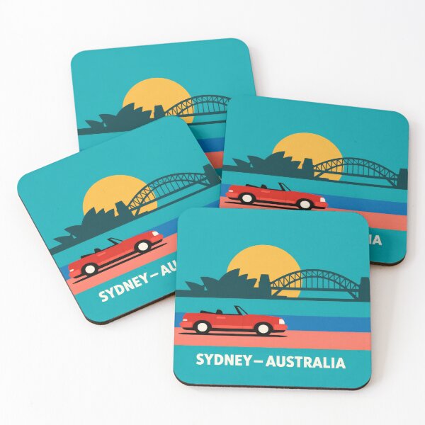 Item preview, Retro Pop Art Poster Illustration of Sydney | Bold Sydney Opera House & Harbour Bridge Print | Vintage Australian Travel Wall Art Decor designed and sold by PaintedPixels01.
