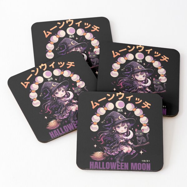 Item preview, Moonwitch Lunar Phases Halloween Design Graphic Tee v20 designed and sold by DarylWelsh2024.