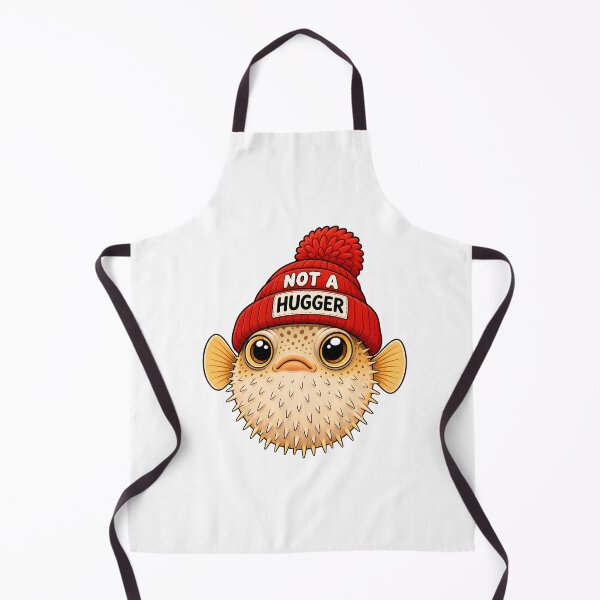 Item preview, pufferfish red beanie not a hugger funny aquarium keepers designed and sold by Cocuninecrew.